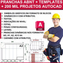 Pranchas Abnt + Templates + 200 Mil Projetos Autocad