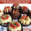 Curso Em Vídeo Bolos Caseiros + De 20 Receitas + PLR com Direito de Revenda