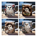 Pack Artes Corujas Sublimação De Canecas + 12 Clip-arts