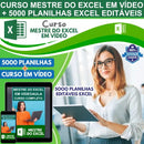 5.000 Planilhas Excel Editáveis + Curso em Vídeo Mestre do Excel