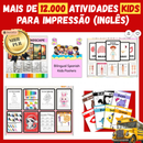 Mais de 12.000 Atividades KIDS para impressão (INGLÊS)