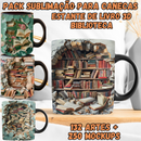 Super Pack Sublimação De Canecas Livros 3d / Biblioteca